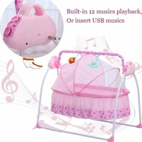 remium Quality Electric Baby Cradle Swing | Music Sleeping Basket Bed