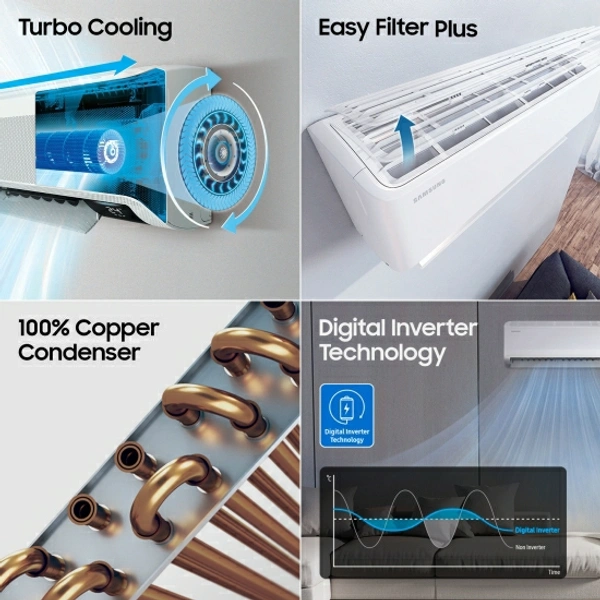 SAMSUNG 1.5 Ton 4 Star Split Inverter AC 