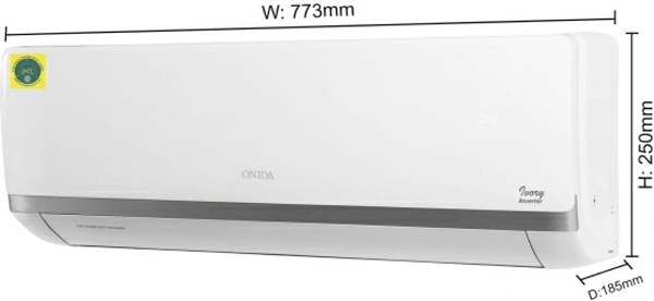ONIDA 1 Ton 3 Star Split Inverter AC  - White