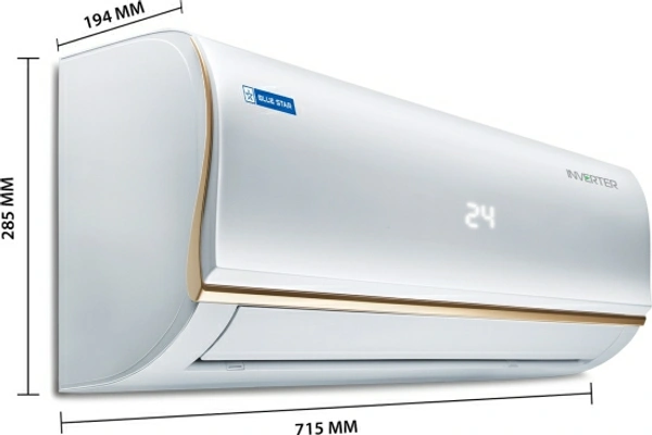 Blue Star 0.8 Ton 3 Star Split Inverter AC  - White