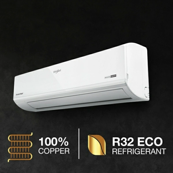 Whirlpool 4 in 1 Convertible Cooling 1 Ton 5 Star Split Inverter AC  - White