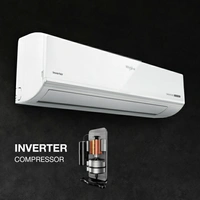 Whirlpool 4 in 1 Convertible Cooling 1 Ton 5 Star Split Inverter AC  - White