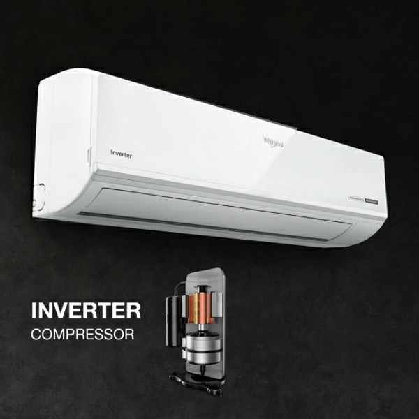 Whirlpool 4 in 1 Convertible Cooling 1 Ton 5 Star Split Inverter AC  - White