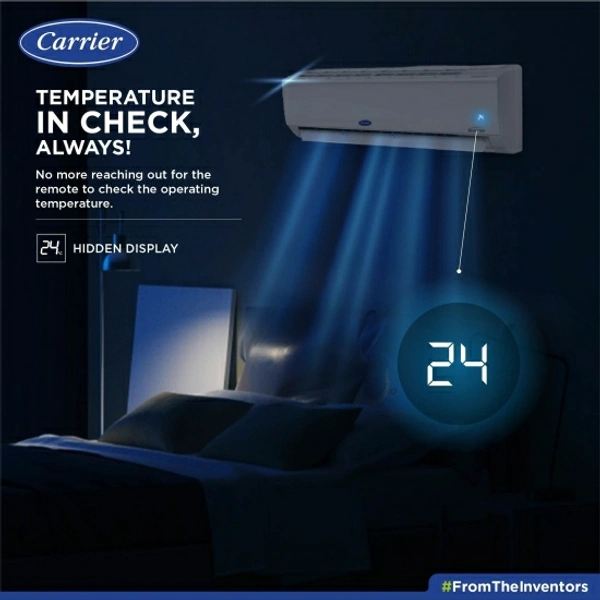 CARRIER Flexicool Convertible 4-in-1 Cooling 1.5 Ton 4 Star Split Inverter Dual Filtration