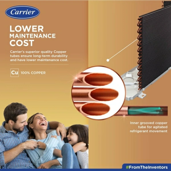 CARRIER 1.5 Ton 3 Star Split Air Filtration with High Density Filter AC  - White