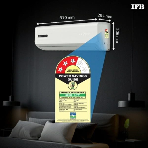 IFB 1.5 Ton 3 Star Split Dual Inverter AC  - White