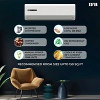 IFB 1.5 Ton 3 Star Split Dual Inverter AC  - White