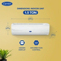 CARRIER 1.5 Ton 3 Star Split AC  - White
