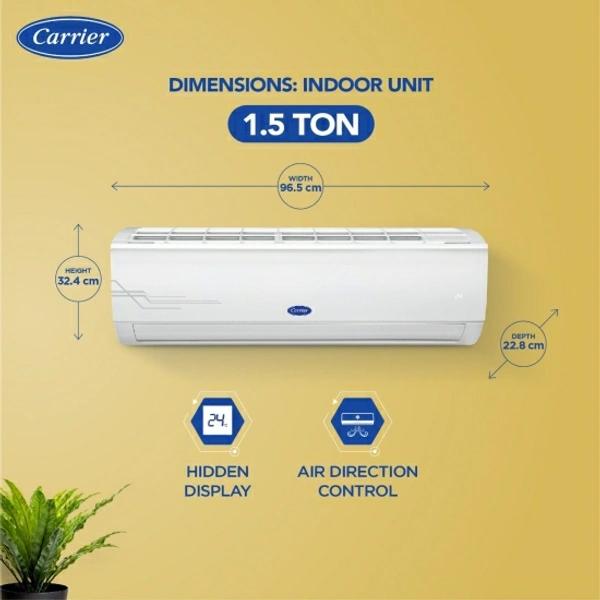CARRIER 1.5 Ton 3 Star Split AC  - White