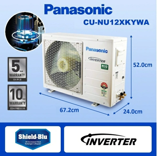 Panasonic 1 Ton 5 Star Split Inverter AC with Wi-fi Connect  - White