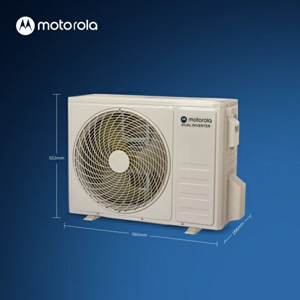 MOTOROLA 1.5 Ton 5 Star Split Dual Inverter Smart AC with Wi-fi Connect  - Silver
