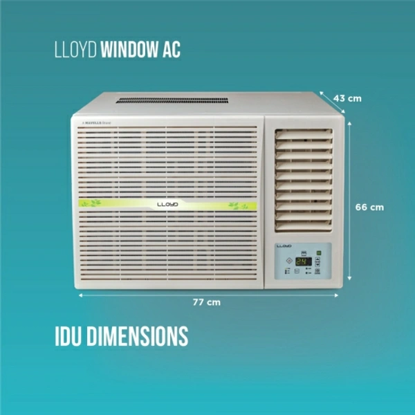 Lloyd 1.5 Ton 5 Star Window Inverter AC  - White