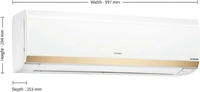 Hitachi 1.5 Ton 5 Star Split Inverter Expandable AC  - Gold