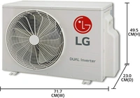 LG Super Convertible 5-in-1 Cooling 1 Ton 3 Star Split Dual Inverter