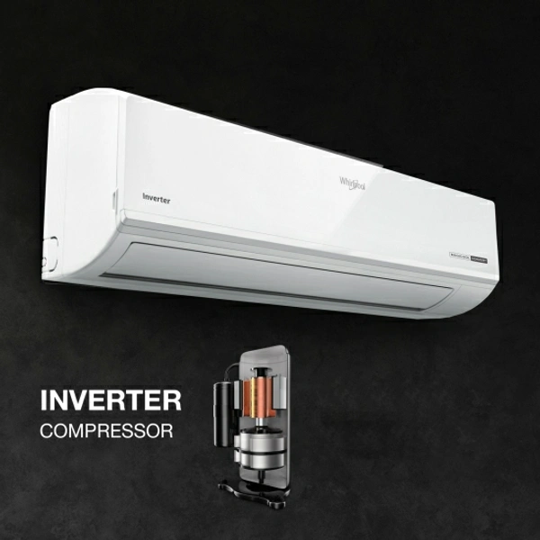 Whirlpool 4 in 1 Convertible Cooling 1 Ton 3 Star Split Inverter AC  - White