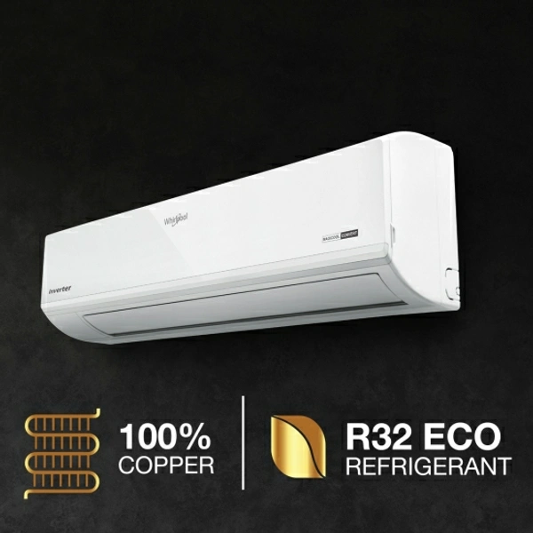 Whirlpool 4 in 1 Convertible Cooling 1 Ton 3 Star Split Inverter AC  - White