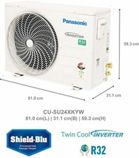 Panasonic 2 Ton 3 Star Split Inverter AC with Wi-fi Connect  - White
