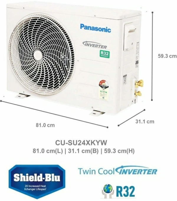 Panasonic 2 Ton 3 Star Split Inverter AC with Wi-fi Connect  - White