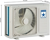 Blue Star 1 Ton 3 Star Split AC  - White