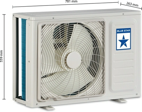 Blue Star 1 Ton 3 Star Split AC  - White