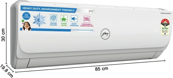 Godrej 1 Ton 5 Star Split Inverter AC  - White