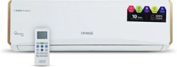 Croma 1 Ton 5 Star Split Inverter AC  - White