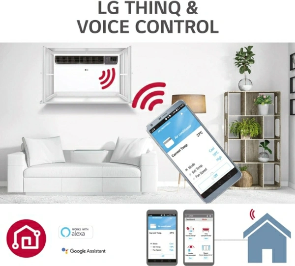 LG Convertible 4-in-1 Cooling 1 Ton 5 Star Window Dual Inverter 
