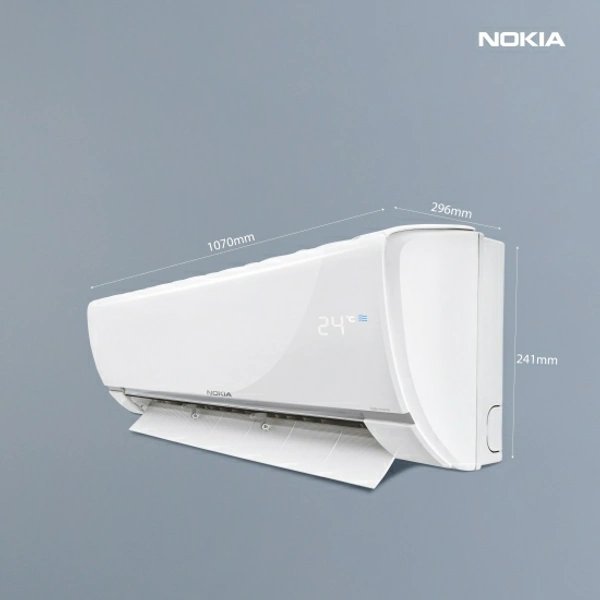 Nokia 4 in 1 Convertible Cooling 1 Ton 3 Star Split Inverter AC  - White