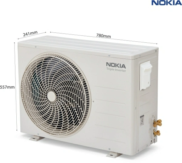 Nokia 4 in 1 Convertible Cooling 1 Ton 3 Star Split Inverter AC  - White