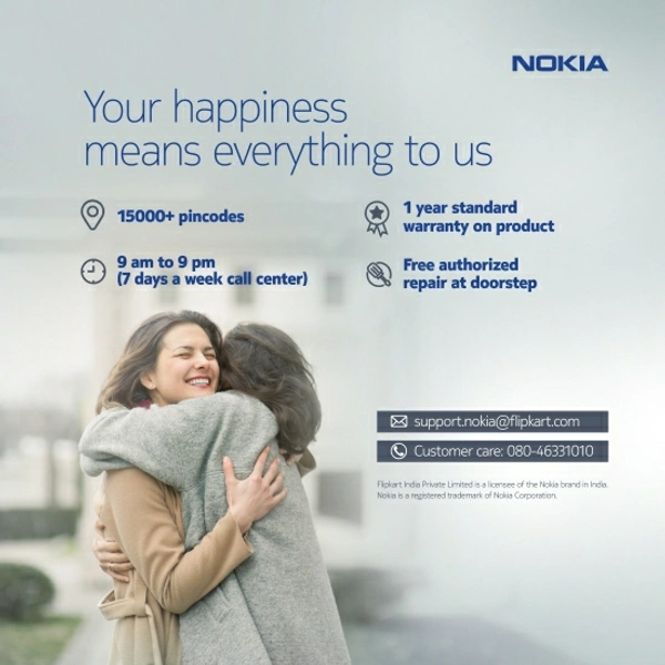 Nokia 4 in 1 Convertible Cooling 1 Ton 3 Star Split Inverter AC  - White