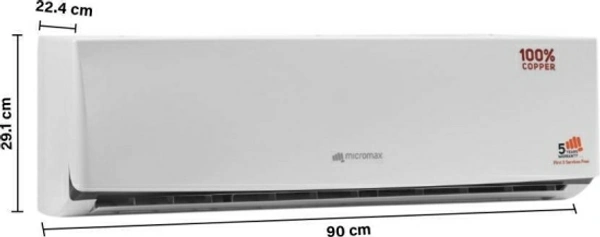 Micromax 1 Ton 3 Star Split AC  - White