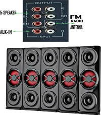 seven r SB-07-MULTIMEDIA 5.1 TOWER SPEAKER 120 W Bluetooth Home Theatre