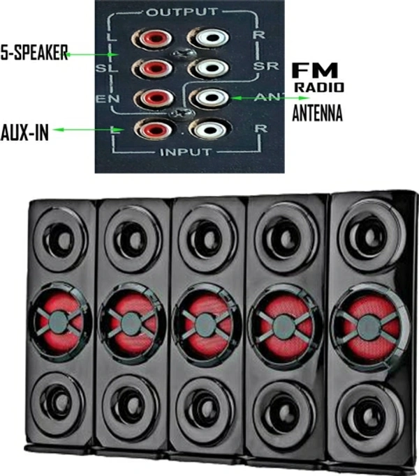 seven r SB-07-MULTIMEDIA 5.1 TOWER SPEAKER 120 W Bluetooth Home Theatre