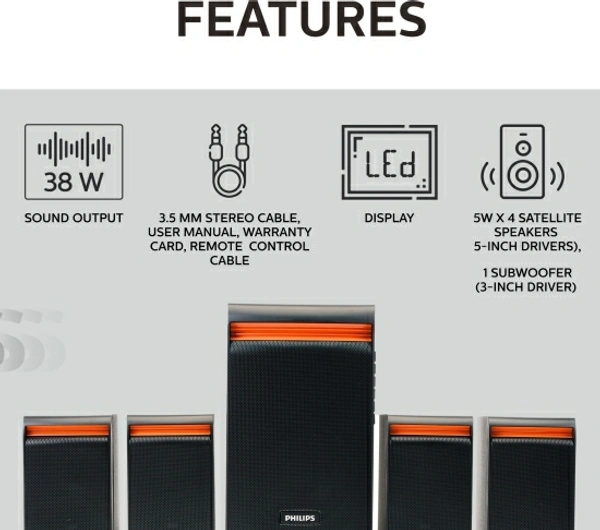 PHILIPS SPA8140B/94 38 W Bluetooth Home Theatre