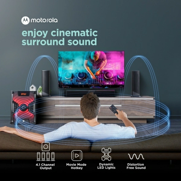 MOTOROLA AmphisoundX with HDMI Arc 120 W Bluetooth Home Theatre