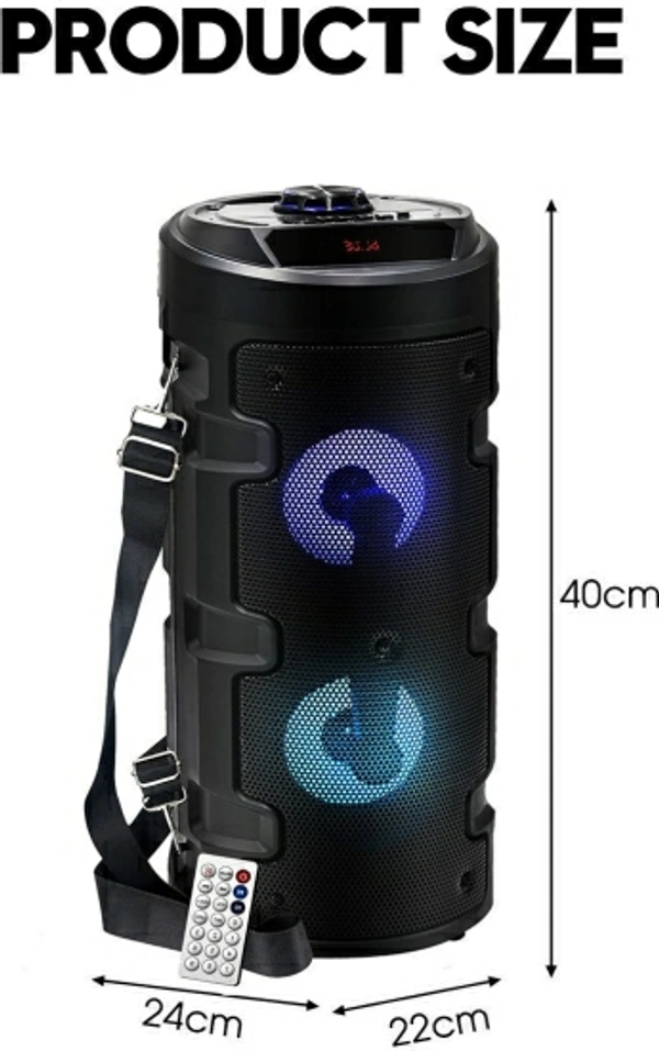 Worricow Heavy Body Mterial X-BASS Wireless Bluetooth Portable Party Dual Sound Speaker