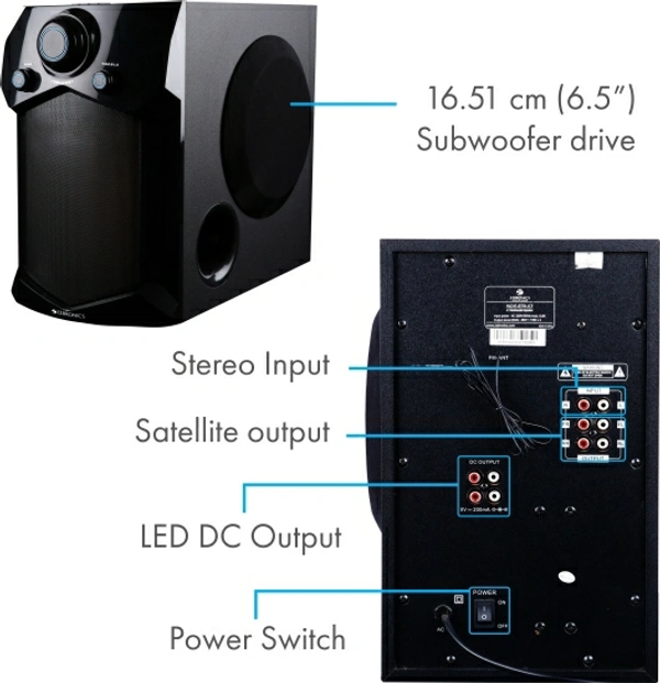 ZEBRONICS INDIE 105 W Bluetooth Home Theatre