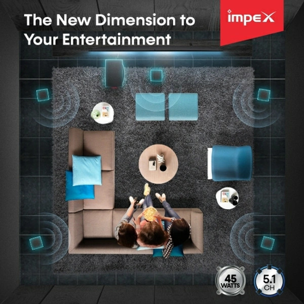 IMPEX RHYTHM B 45 W Bluetooth Home Theatre