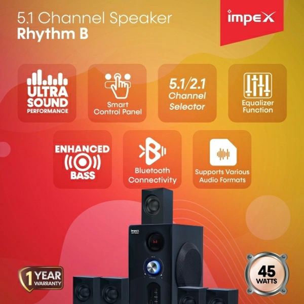 IMPEX RHYTHM B 45 W Bluetooth Home Theatre