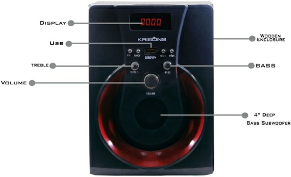 KRISONS Redblast 5.1 Bluetooth Home Theatre