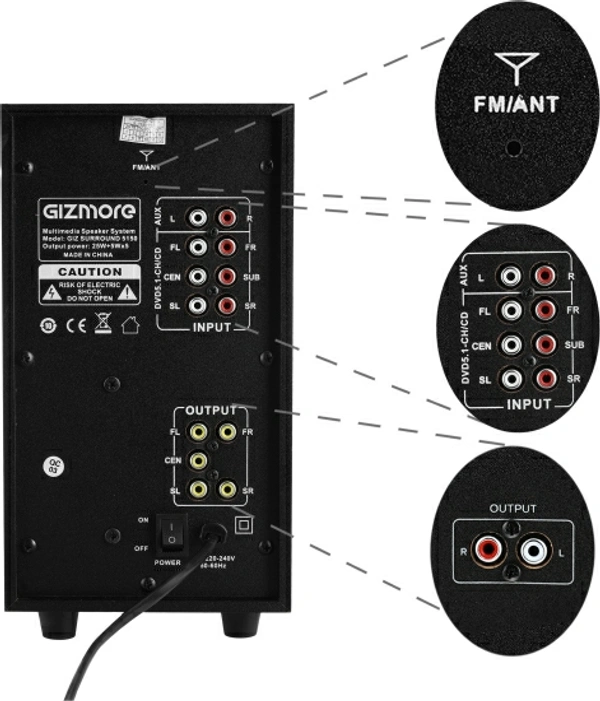 Gizmore GIZ SURROUND 5150 50 W Bluetooth Home Theatre