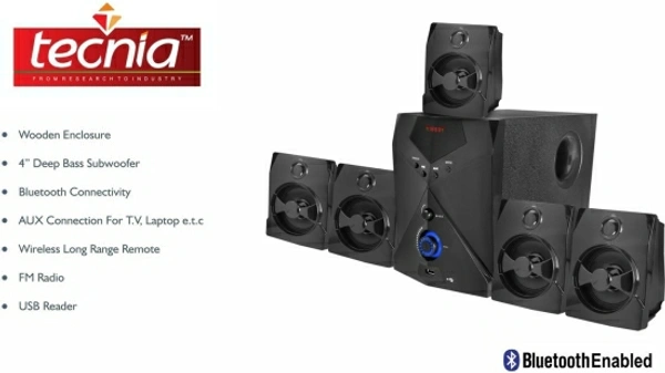TECNIA Atom 504 Bluetooth 5.1 Channel Home Theatre Bluetooth Home Theatre