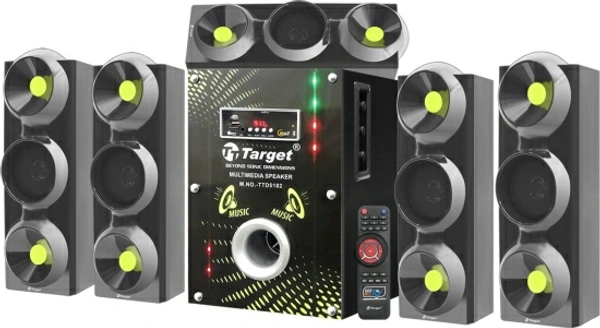 Target TARGET TT-D5182 FM-USB-BT PMPO : 44500 WATTS RMS : 180 WATTS MULTIMEDIA SPEAKERS