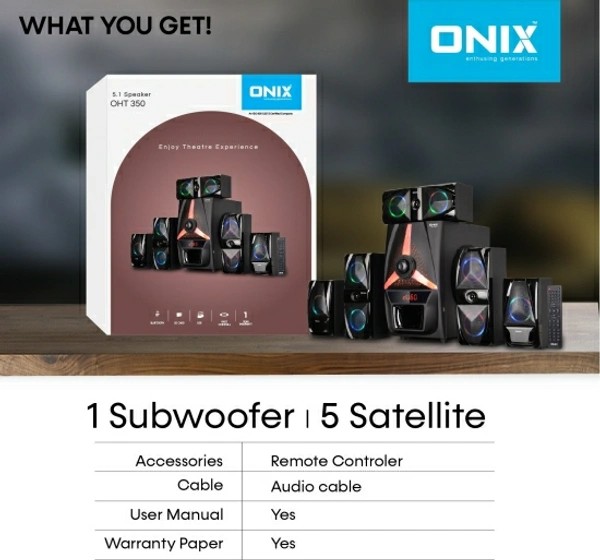 Onix OHT 350 150 W Bluetooth Home Theatre