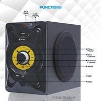 Target TARGET TT-D5161 5.1 MULTIMEDIA SPEAKERS 155 WATTS 5.25 " SUBWOOFERS 115 W Bluetooth Home Theatre
