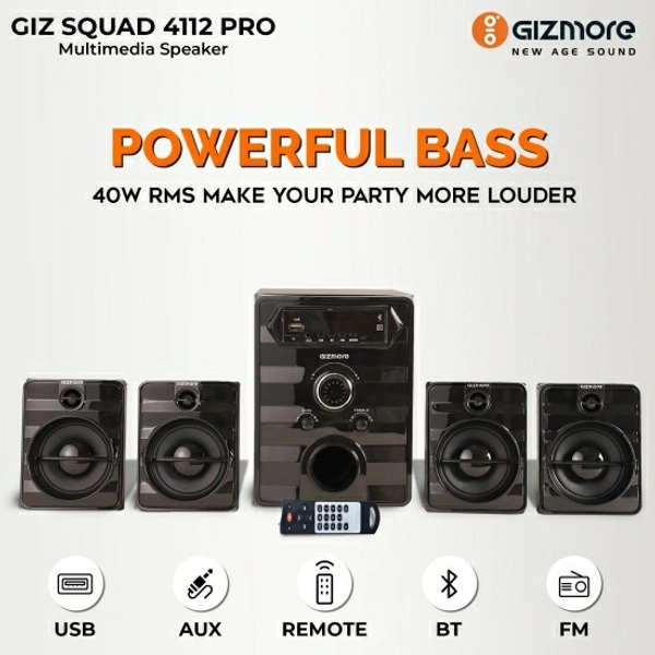 Gizmore Giz Squad 4112 Pro 40 W Bluetooth Home Theatre