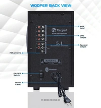 Target TARGET TT-D5166 FM-USB-BT PMPO : 40500 WATTS RMS : 165 WATTS 5.1 SPEAKERS 165 W Bluetooth Home Theatre