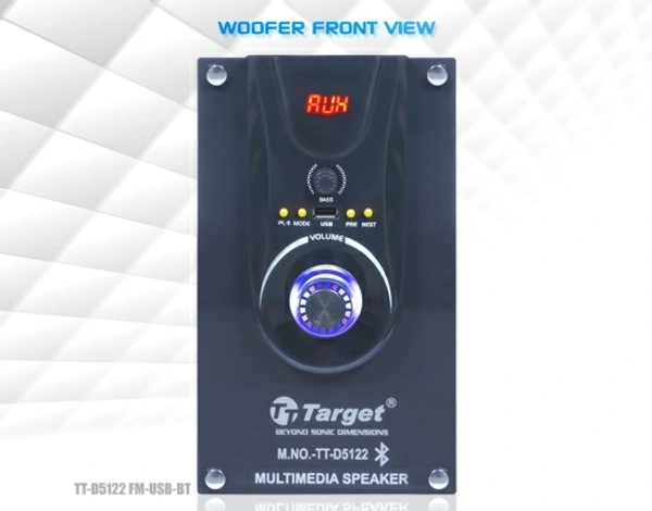 Target Target TTD5122 RMS 155 WATTS Multimedia Speaker 5.25 INCH Sub 155 W Bluetooth Home Theatre