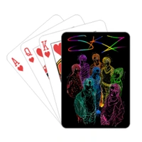 SKZ StrayKids KPOP boygroup Art PLAYING CARDS SET - Black, Paper