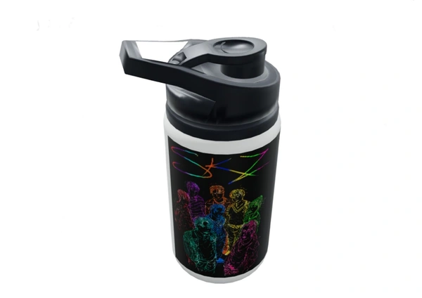 SKZ StrayKids KPOP boygroup Art STEEL TUMBLER - Black, 500ml
